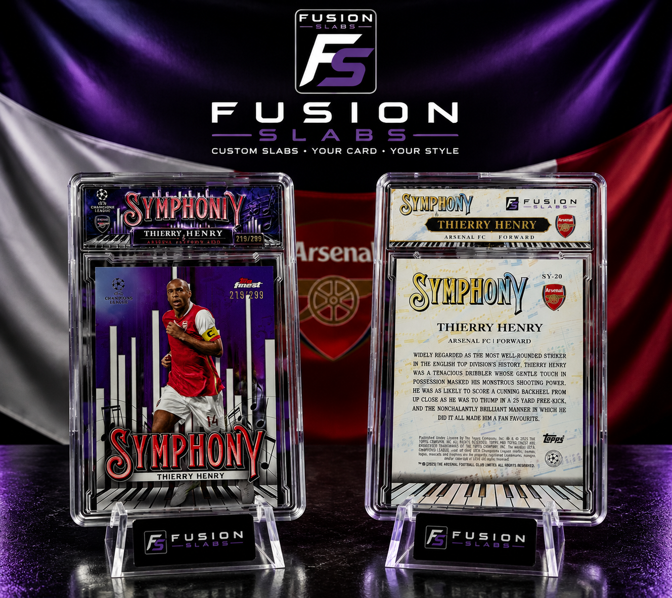 Thierry Henry, 219/299, Symphony, Topps Finest UCC 2024/25