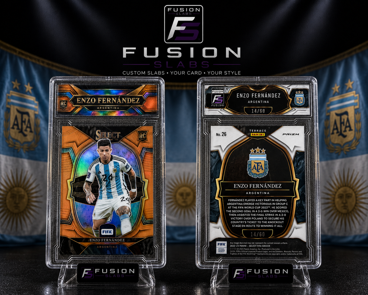 Enzo Fernandez, RC, 14/60, Panini FIFA Select 2022/23