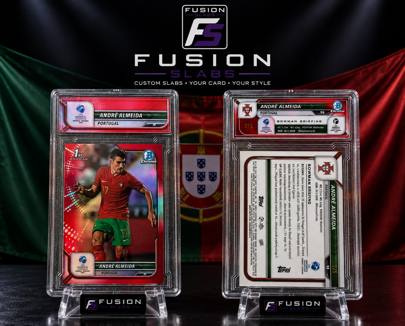 Andre Almeida, 3/5, Topps Bowman Chrome Road To UEFA 2022