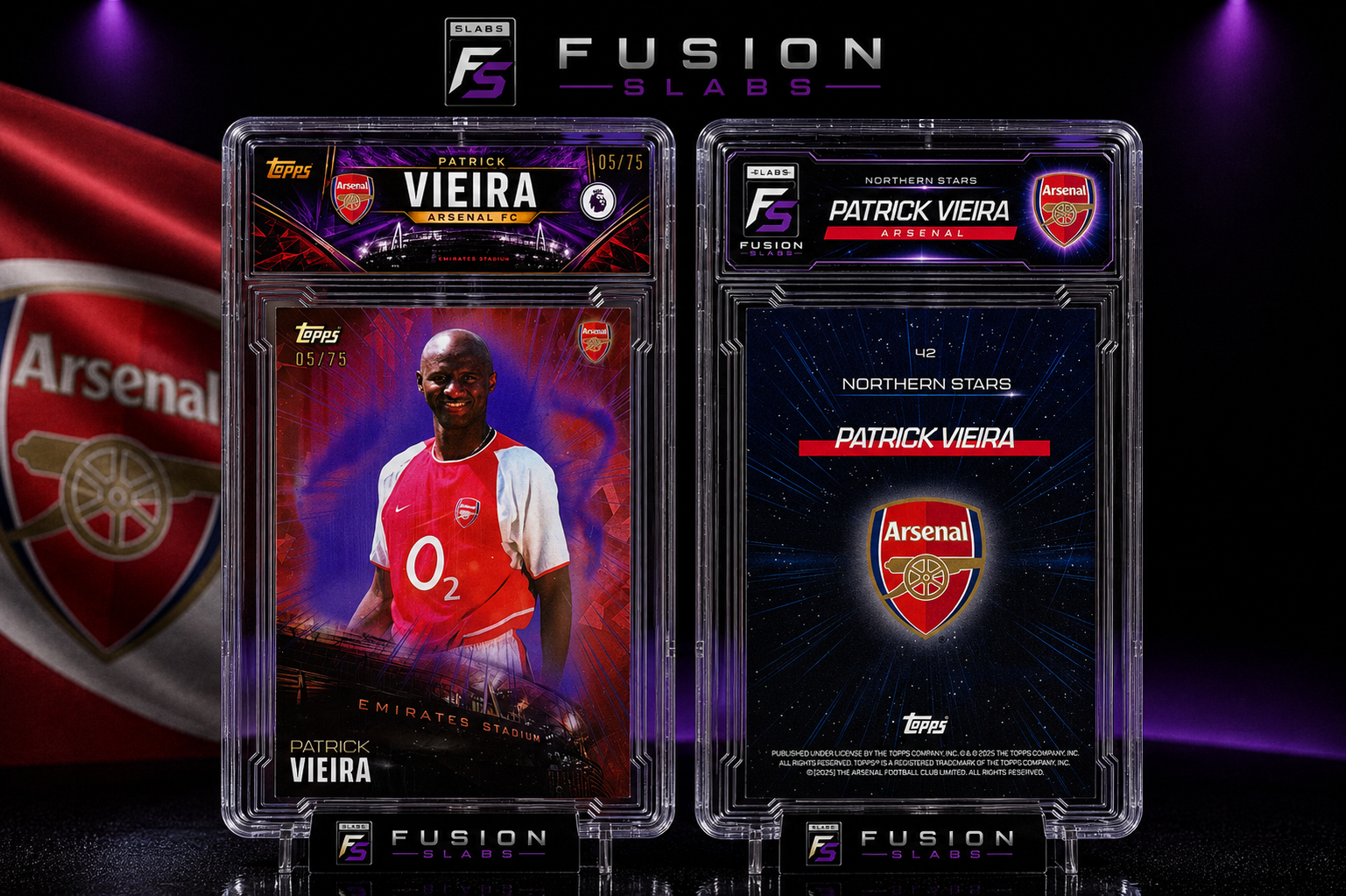 Patrick Vieira, 05/75, Northern Stars, Topps Arsenal Team Set 2026